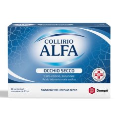 collirio alfa occhio secco 20 flaconcini monodose 
